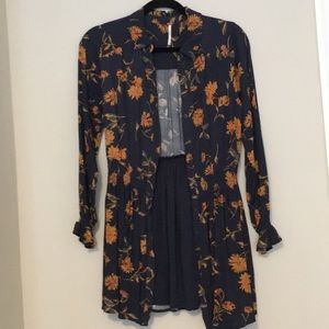 Free people XS button dress/cardigan